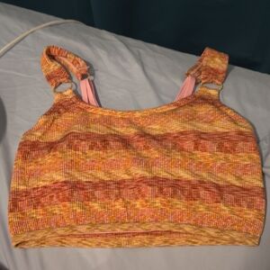 Aerie Multicolor Knit Crop Top